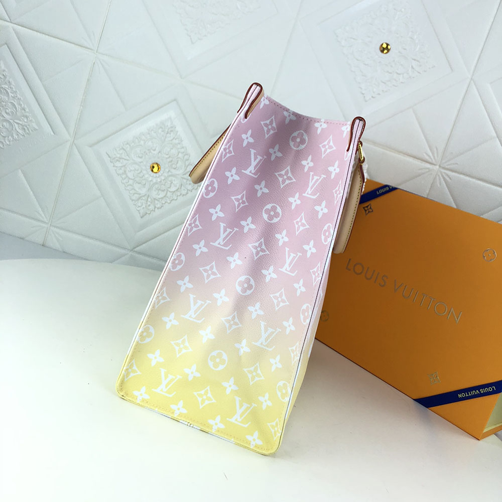 Replica Louis Vuitton Onthego Gm Blue/Pink/Mist
