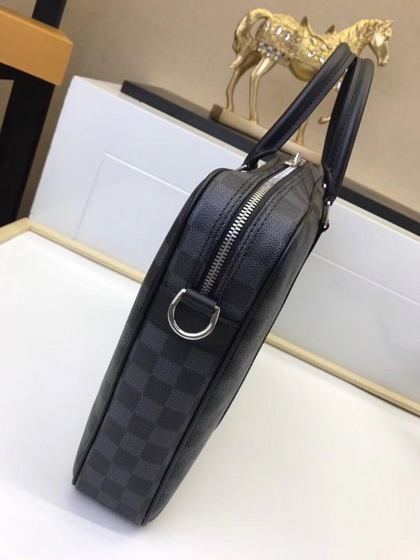 Replica Louis Vuitton Porte-Documents Voyage Pm N41478 Grey Plaid