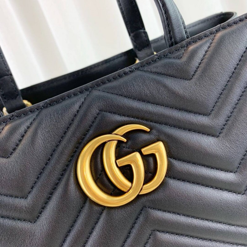 Replica Gucci Gg Marmont Medium Matelasse Top Handle Bag 443505