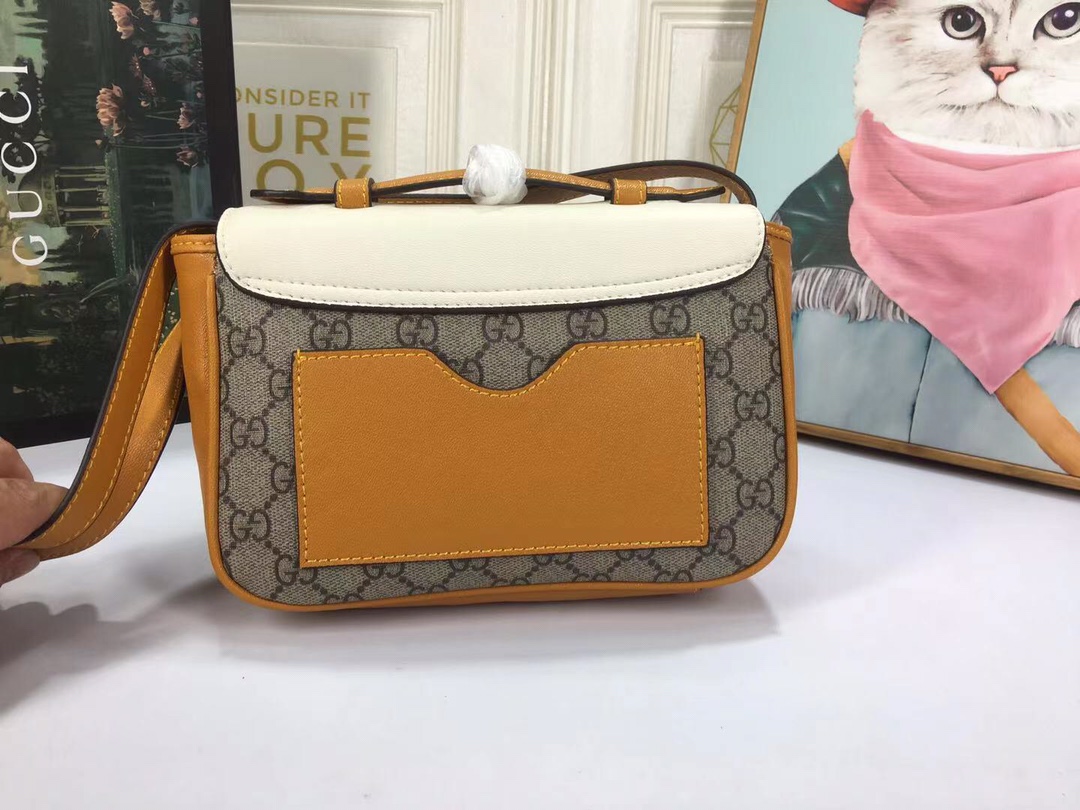 Replica Gucci Padlock Mini Bag Black/White