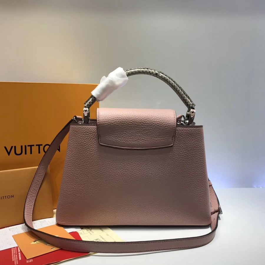 Replica Louis Vuitton Taurillon Leather And Python Capucines Bb N92039