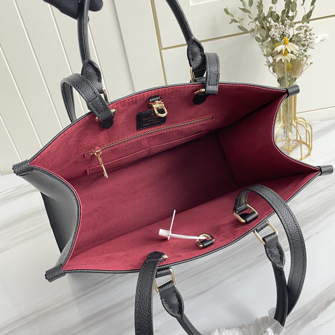 Replica Louis Vuitton Aaa-Onthego Mm Black/Beige