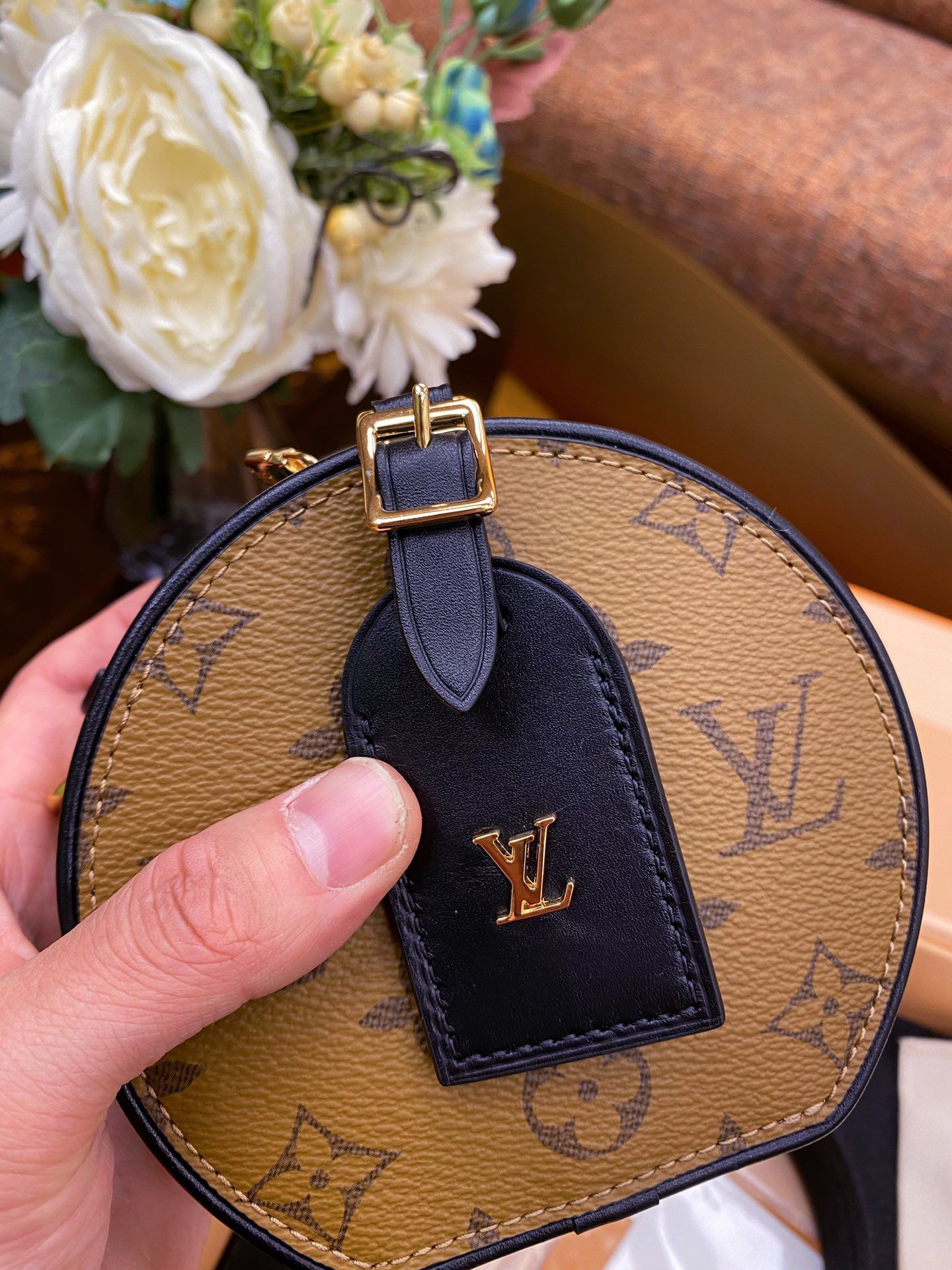 Replica Louis Vuitton Monogram Reverse Canvas Mini Boite Chapeau M68276