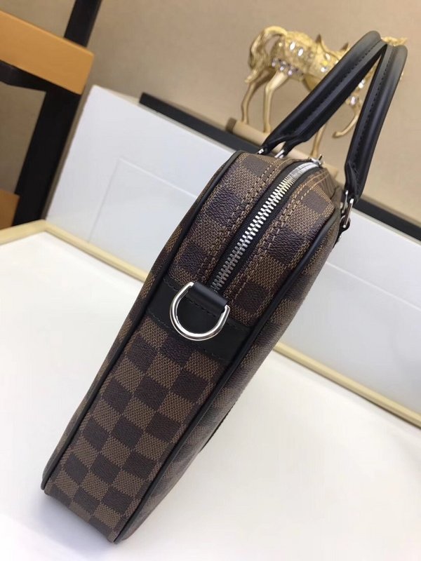 Replica Louis Vuitton Porte-Documents Voyage Pm N41466 Brown Plaid