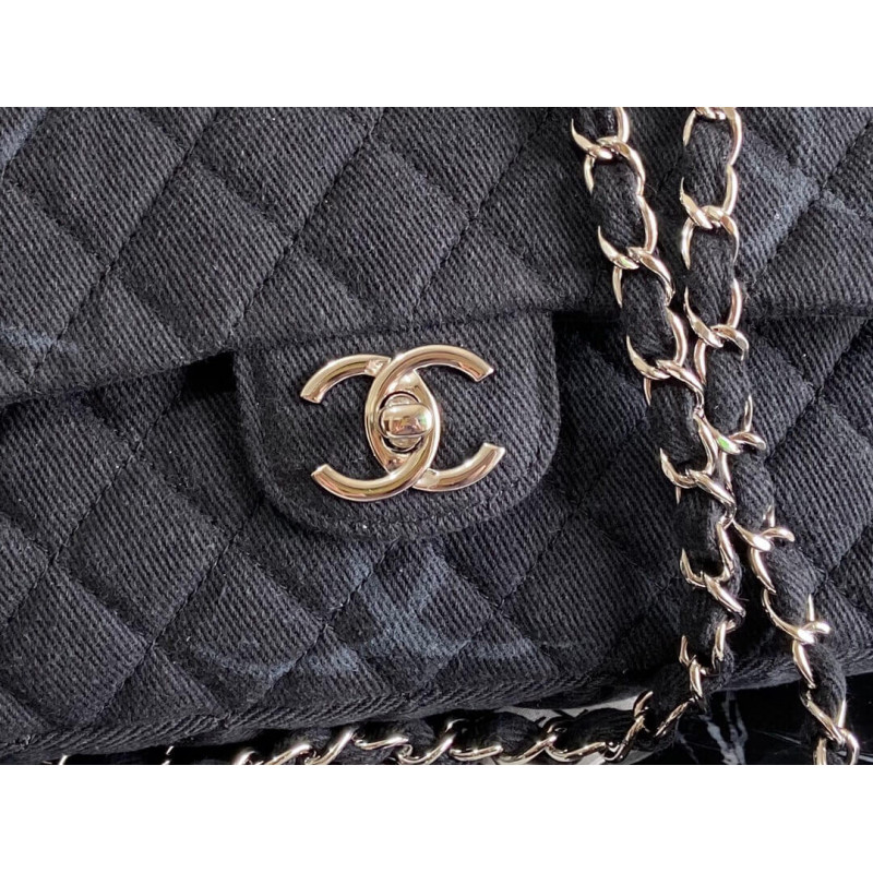 Replica Chanel Denim Classic Flap Medium Bag As2071