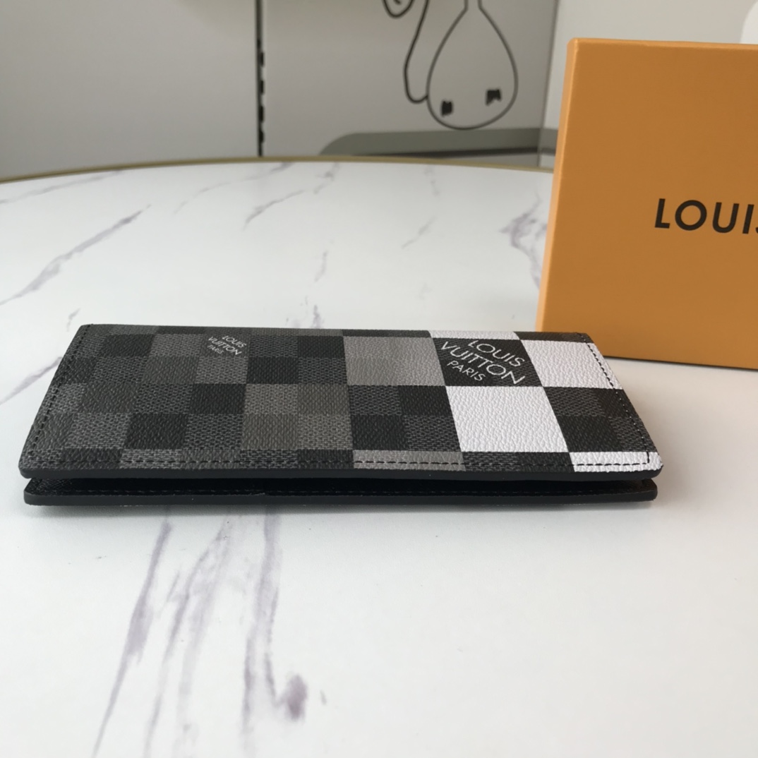 Replica Louis Vuitton Brazza Wallet N40415 White/Blue/Orange