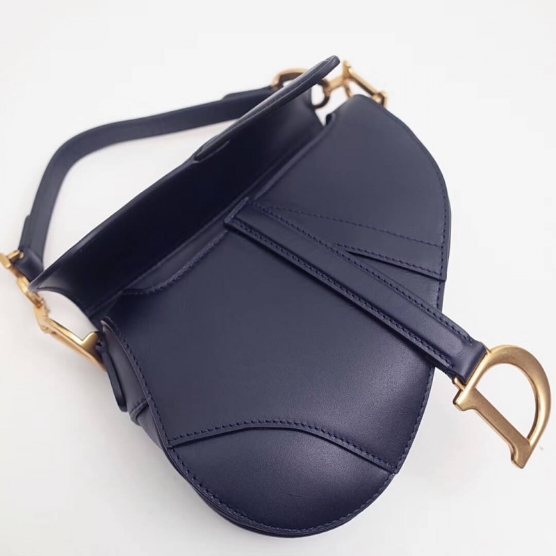 Replica Christian Dior Smooth Calfskin Mini Saddle Bag M0447