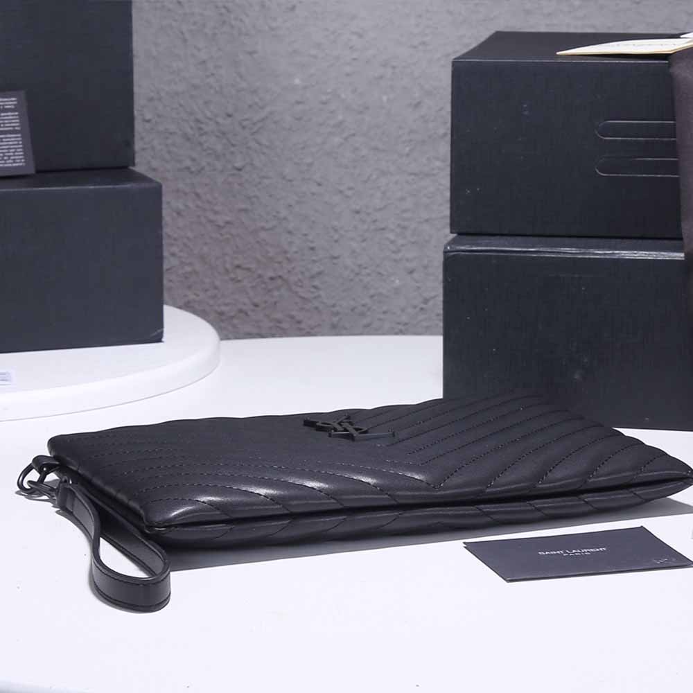 Replica Ysl Monogram Tablet Pouch In Matelasse Leather 1850