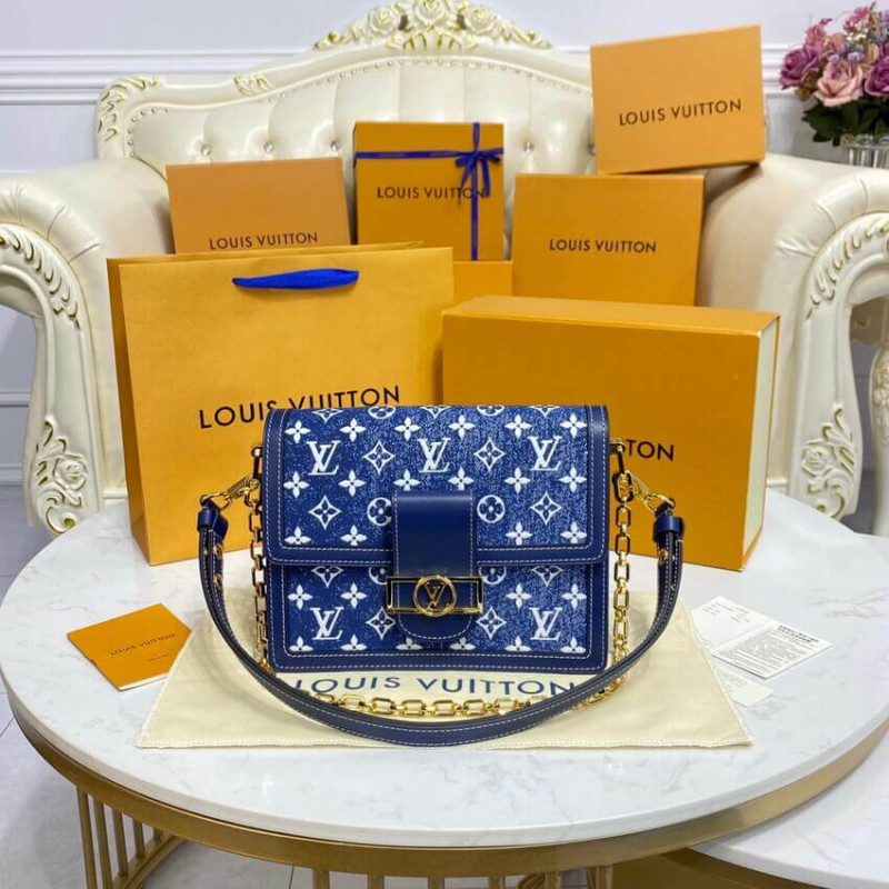 Replica Louis Vuitton Monogram Denim Dauphine Mm M59631