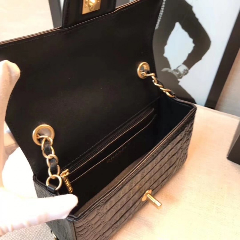 Replica Chanel Alligator Flap Classic Bag 1116