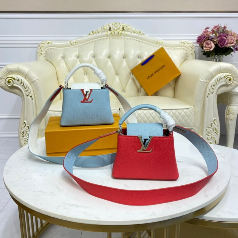 Replica Louis Vuitton Taurillon Leather Capucines Mini M57519