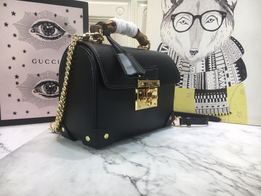 Replica Gucci Padlock Small Bamboo Shoulder Bag 603221