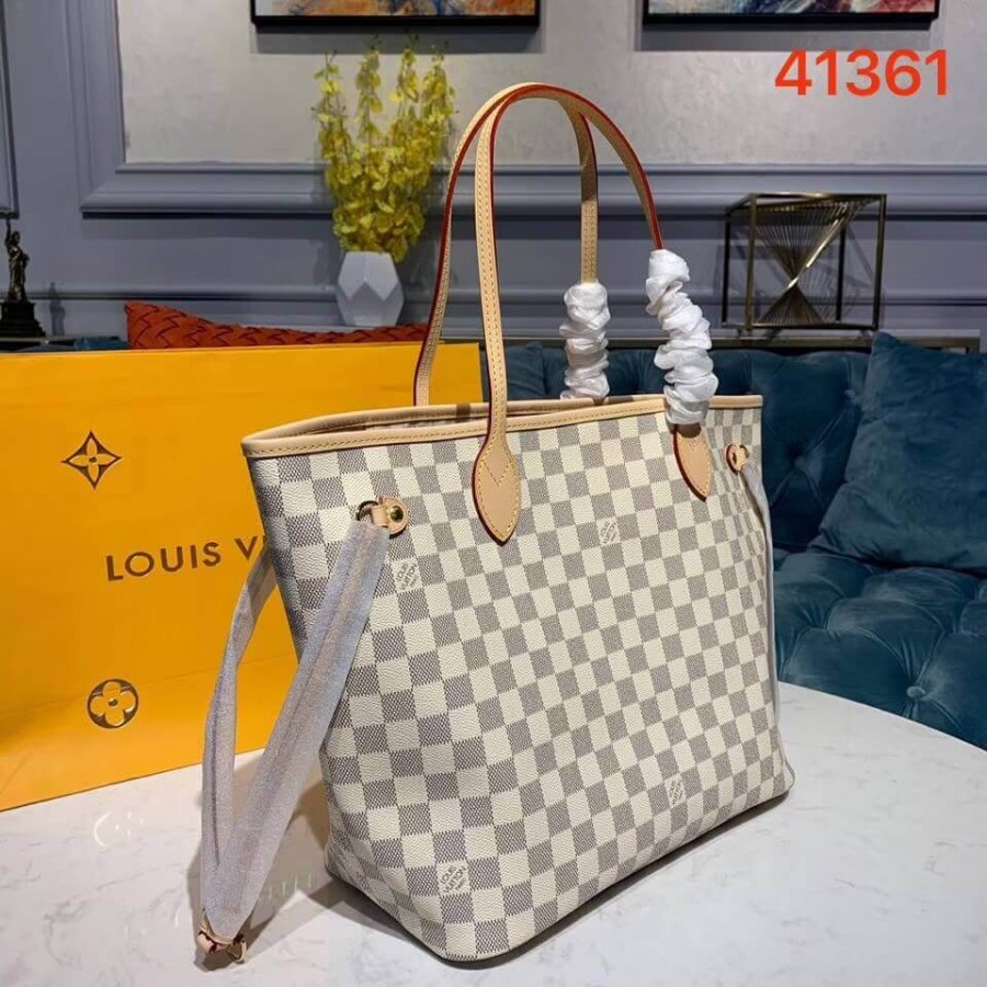 Replica Louis Vuitton Damier Azur Canvas Neverfull Mm N41361