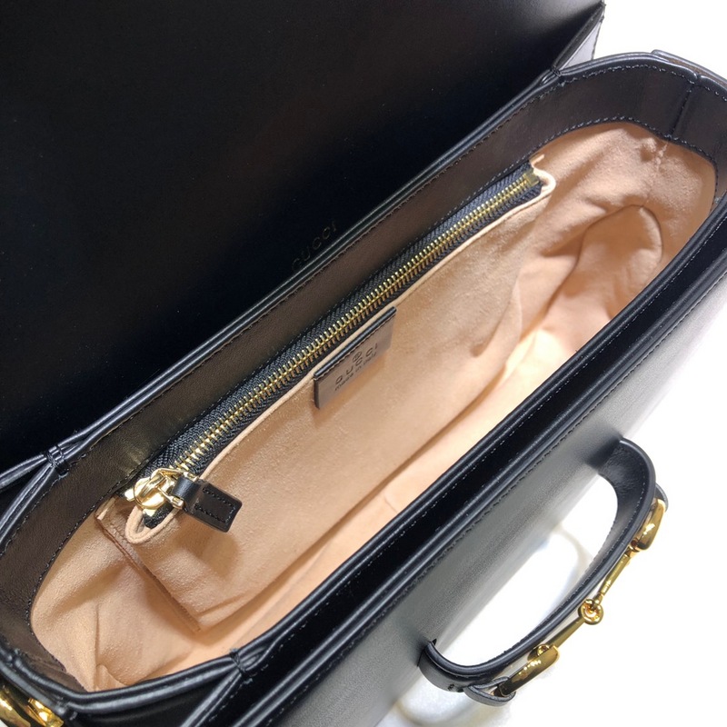 Replica Gucci Horsebit 1955 Python Small Shoulder Bag 602204 Black