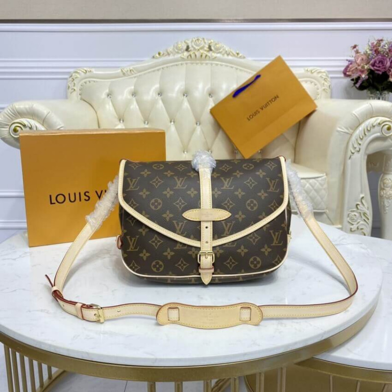 Replica Louis Vuitton Monogram Canvas Saumur Mm M40710