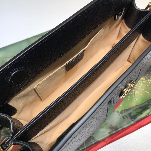 Replica Gucci Ophidia Small Shoulder Bag Black/White