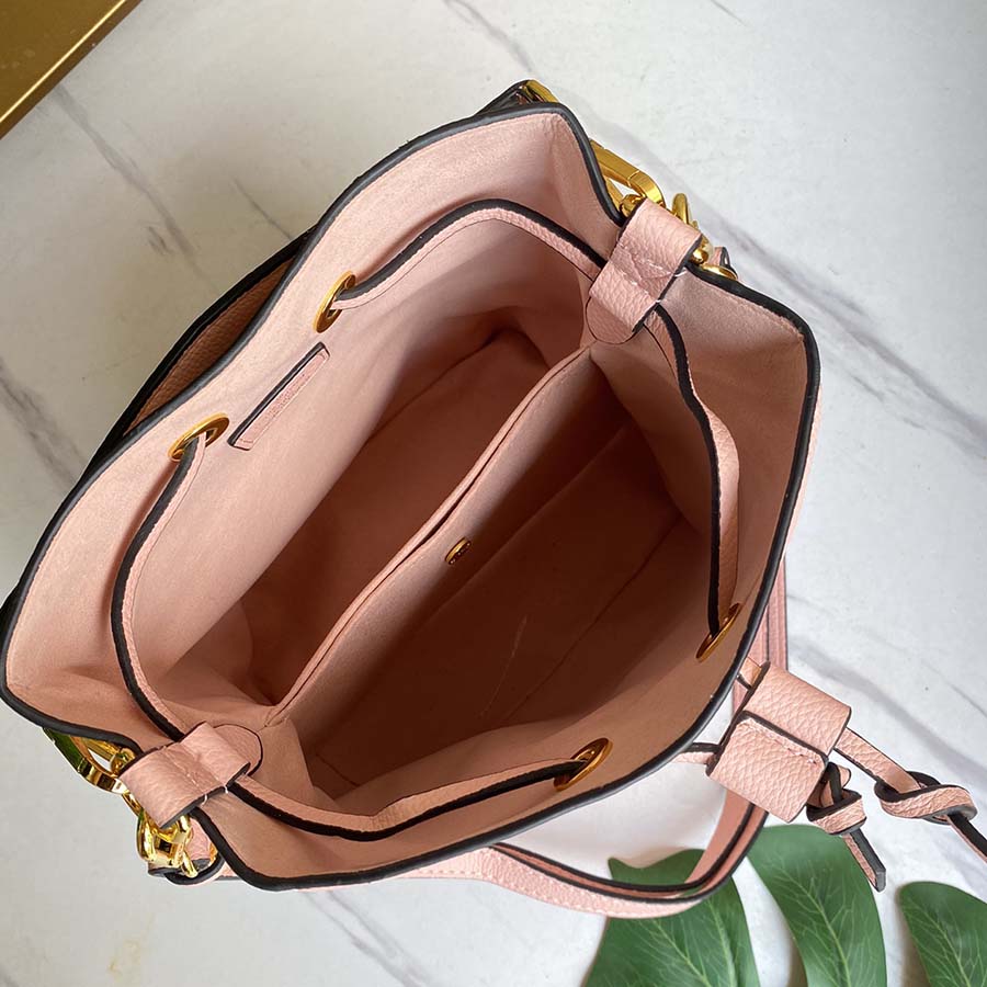 Replica Louis Vuitton Neonoe Bb Bucket Bag Blue/Beige/Pink