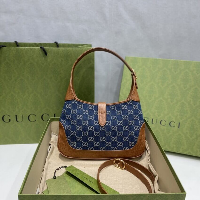 Replica Gucci Denim Jackie 1961 Small Shoulder Bag 636706