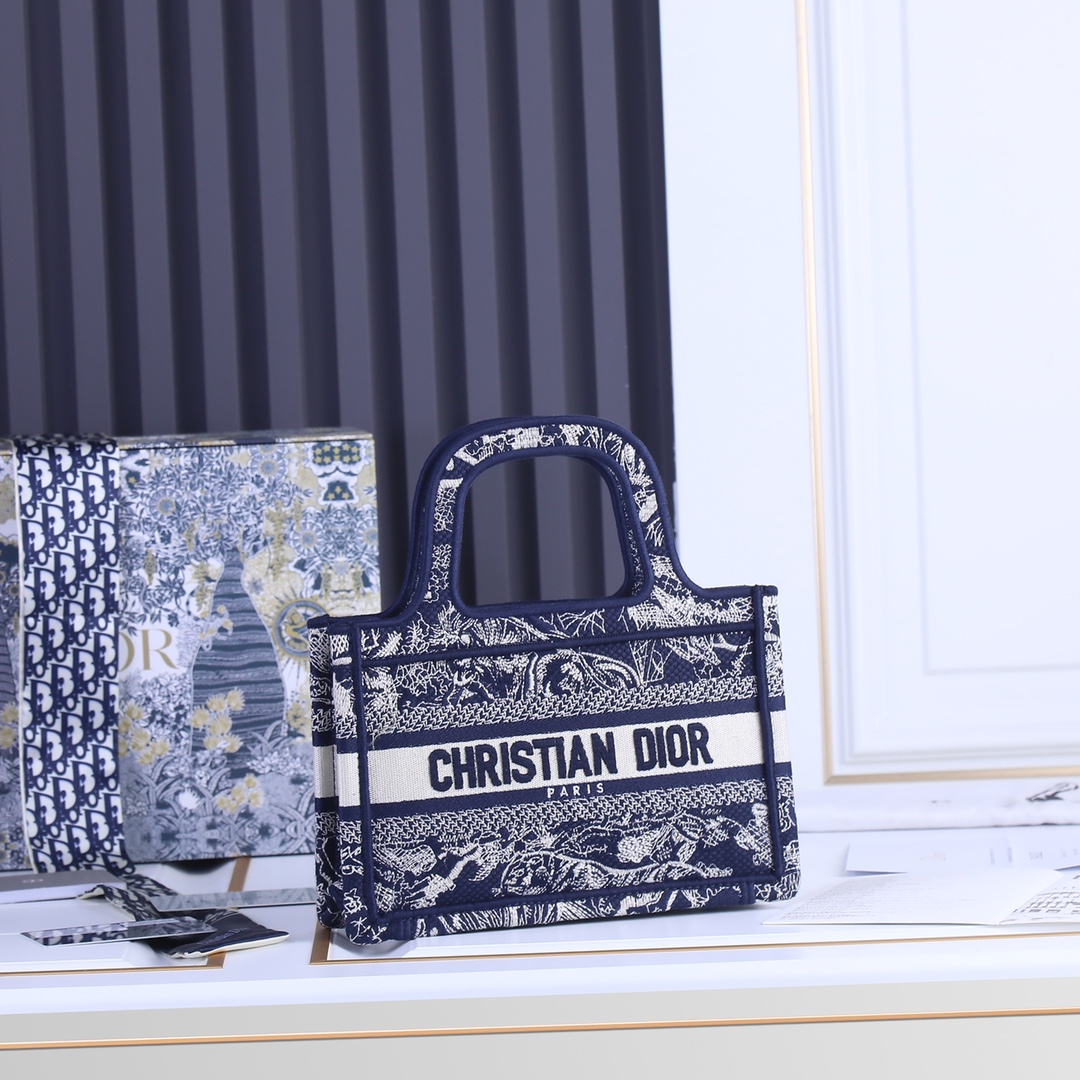 Replica Dior Toile De Jouy Mini Book Tote