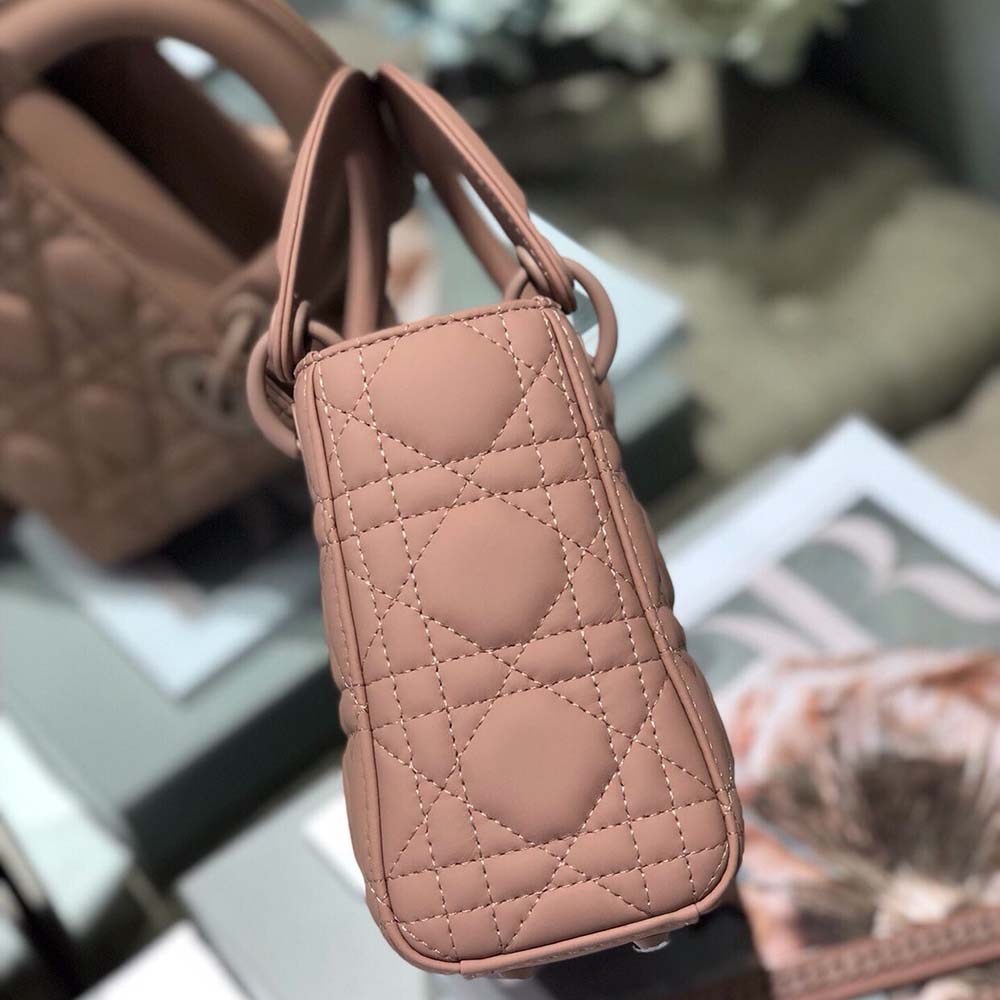 Replica Dior Aaa-Mini Lady Dr Bag Pure-Black/Pink/Grey