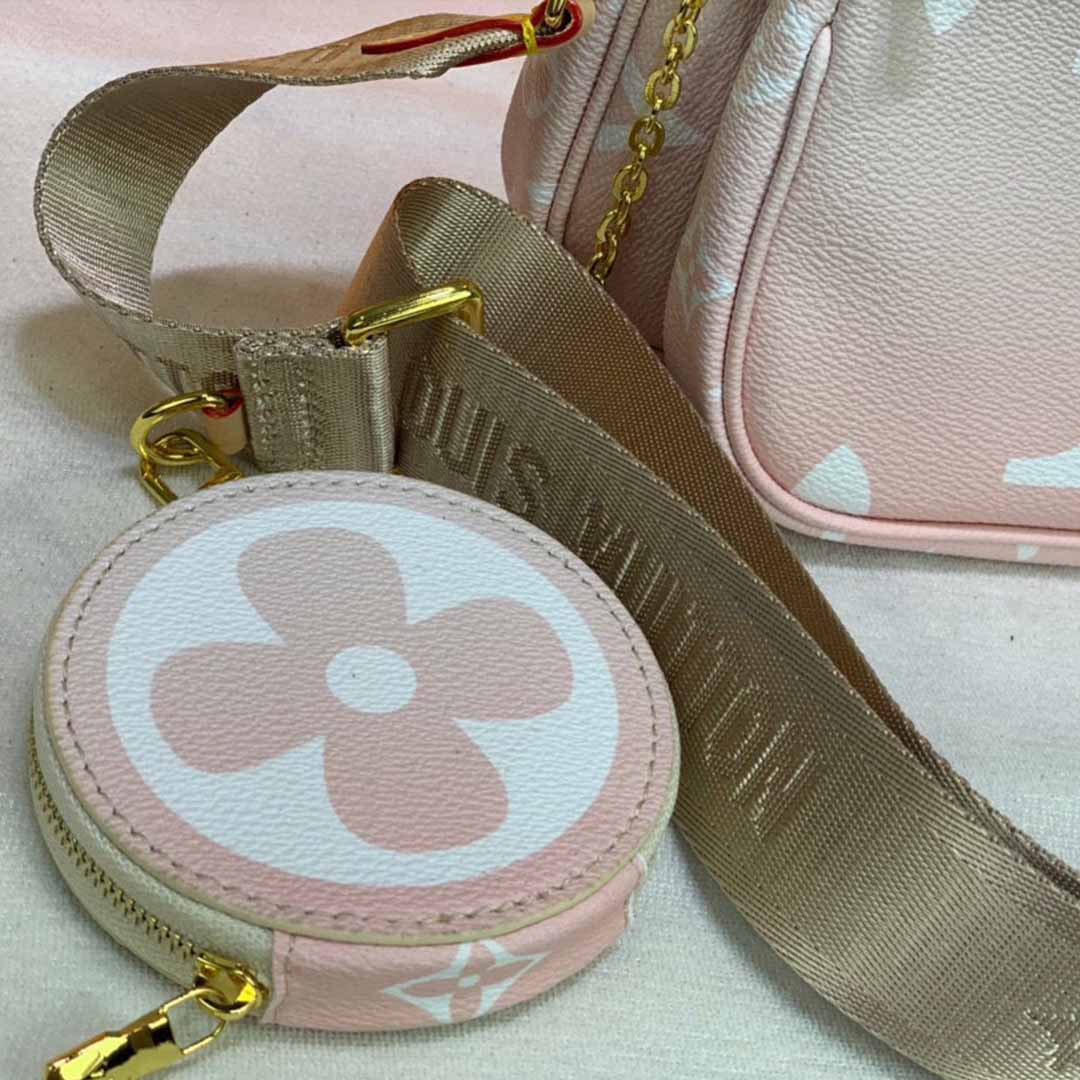 Replica Louis Vuitton Multi Pochette Accessoires-M57634 Pink/Blue