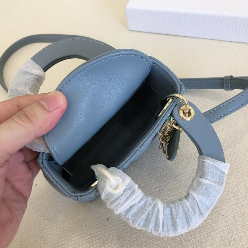 Replica Christian Dior Micro Lady Dior Bag Cannage Lambskin S0856