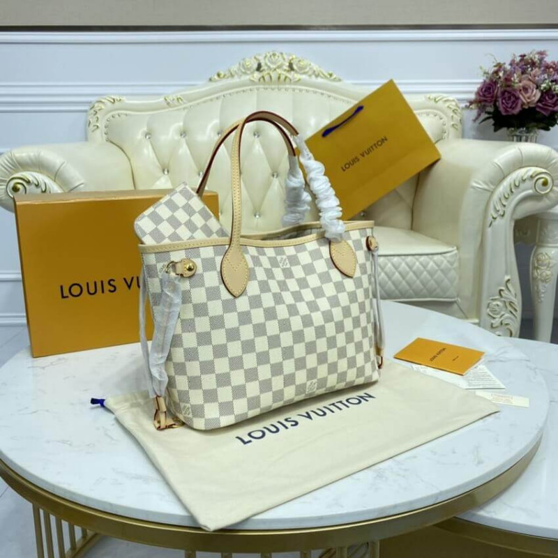 Replica Louis Vuitton Damier Azur Neverfull Pm N41362