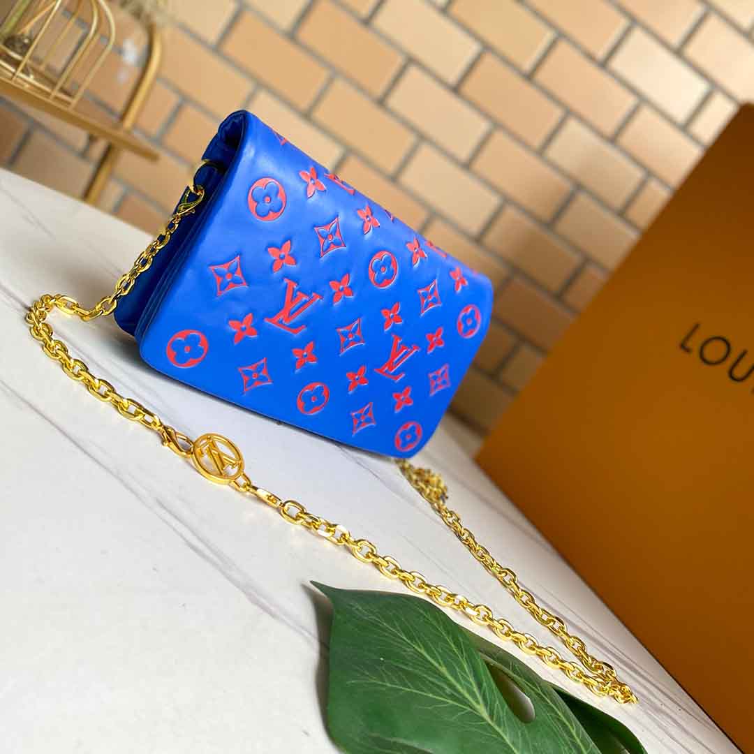 Replica Louis Vuitton Pochette Coussin M80742 Black/Blue/Rose