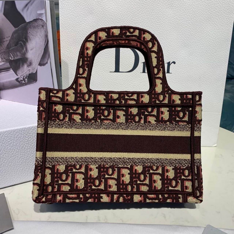 Replica Christian Dior Oblique Mini Book Tote M1271