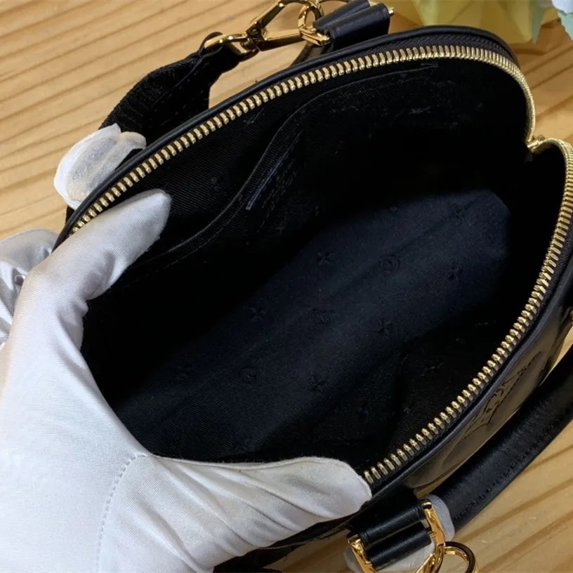 Replica Louis Vuitton Quilted and embroidered smooth calf leather Alma BB M59793