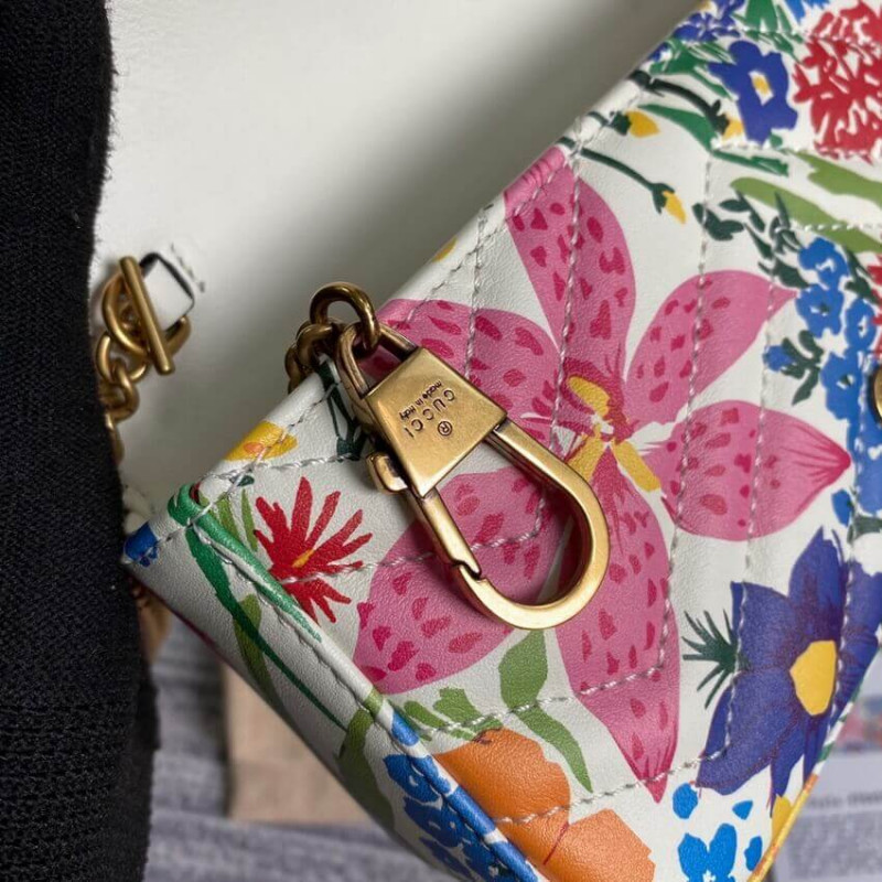 Replica Gucci Ken Scott Print Gg Marmont Super Mini Bag 476433