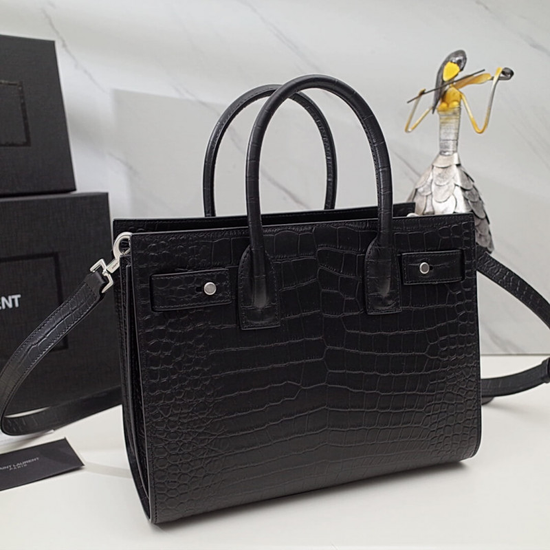 Replica Saint Laurent Sac De Jour Souple Baby In Crocodile Embossed Leather 477477