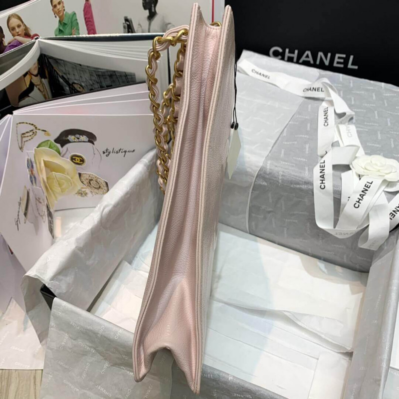 Replica Chanel Shiny Aged Calfskin Shopping Bag As1945