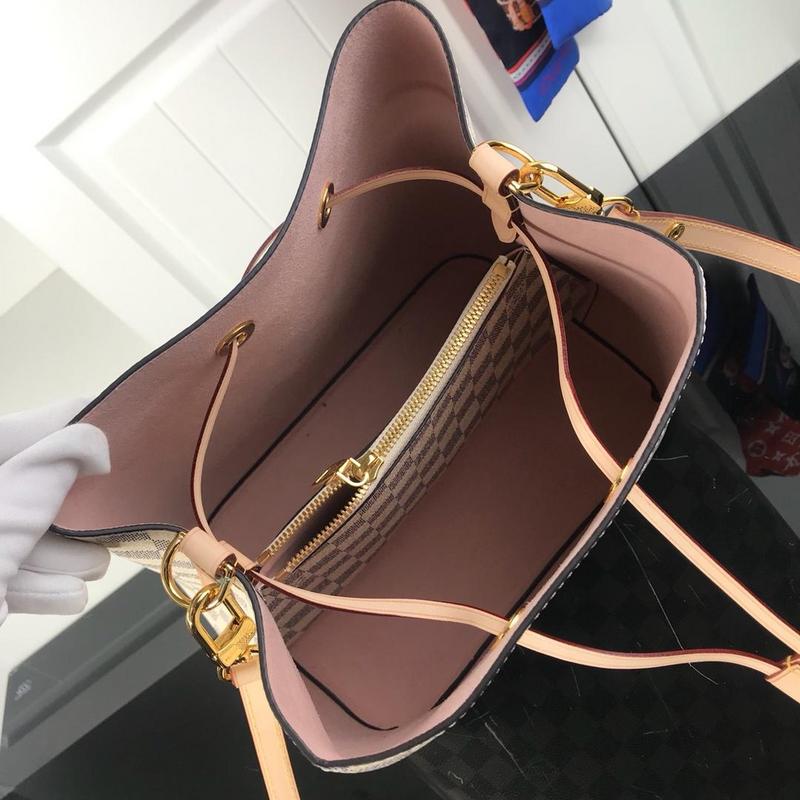 Replica Louis Vuitton Neonoe Mm M44022 White Plaid