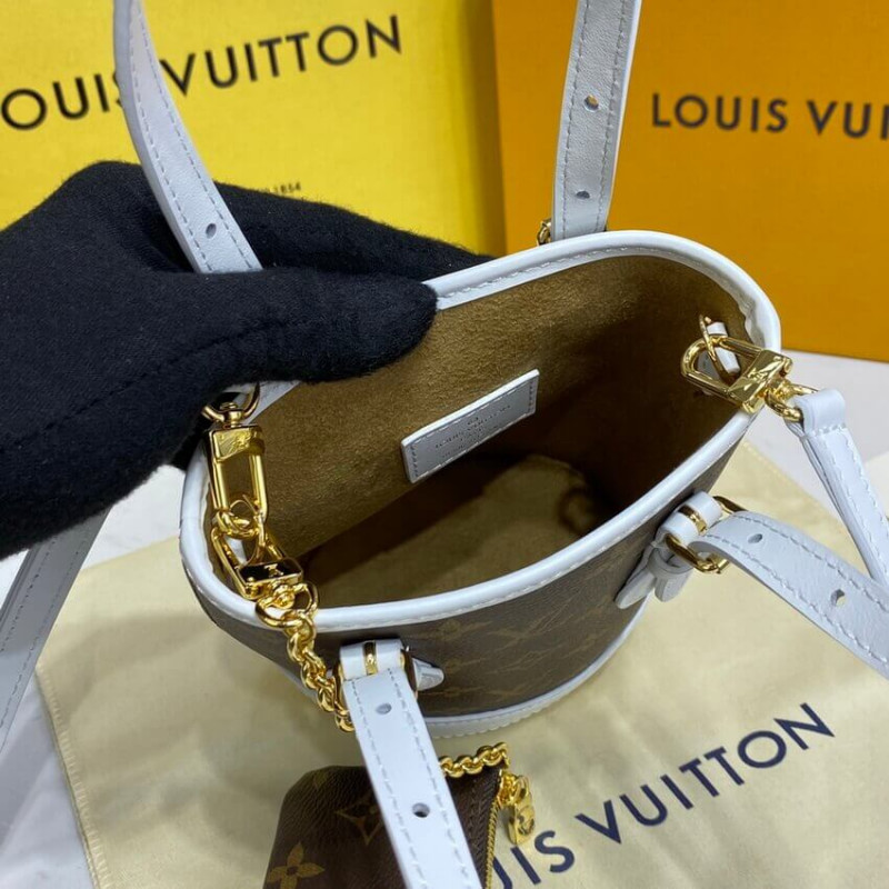 Replica Louis Vuitton Monogram Nano Bucket Bag M81489