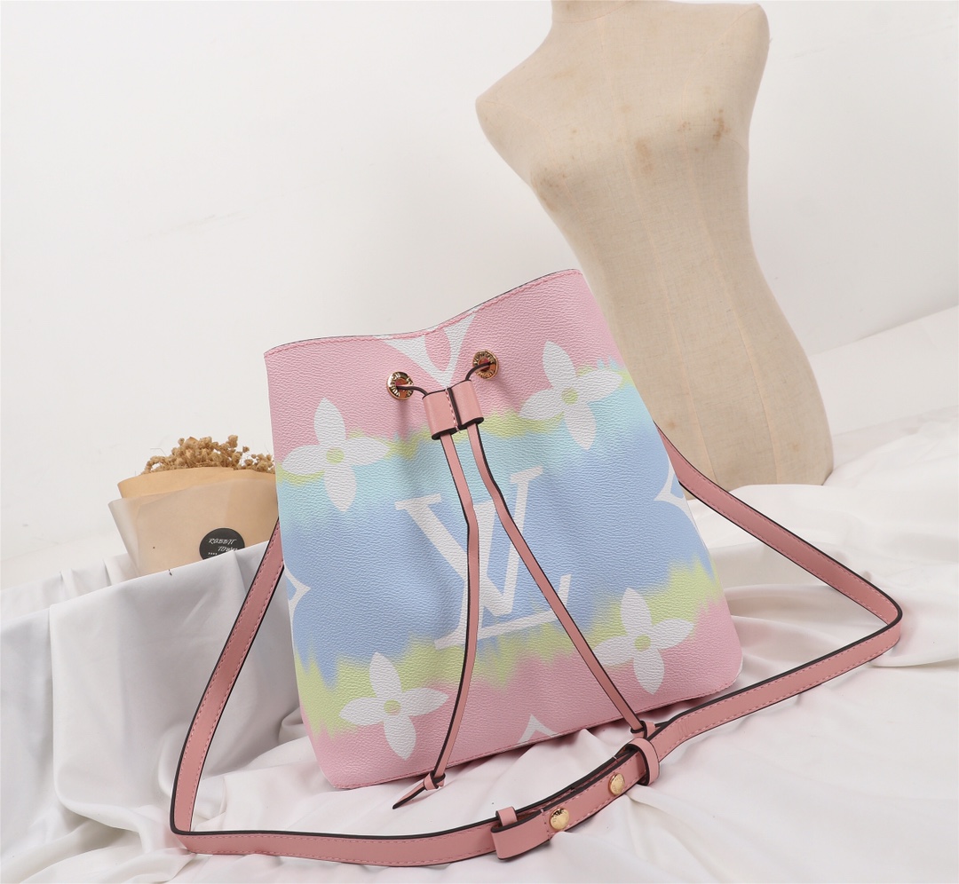 Replica Louis Vuitton Escale Neonoe Mm Pink/Blue/Red