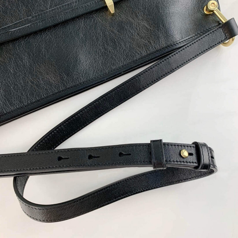 Replica Gucci 1955 Horsebit Tanned Leather Messenger Bag 602089