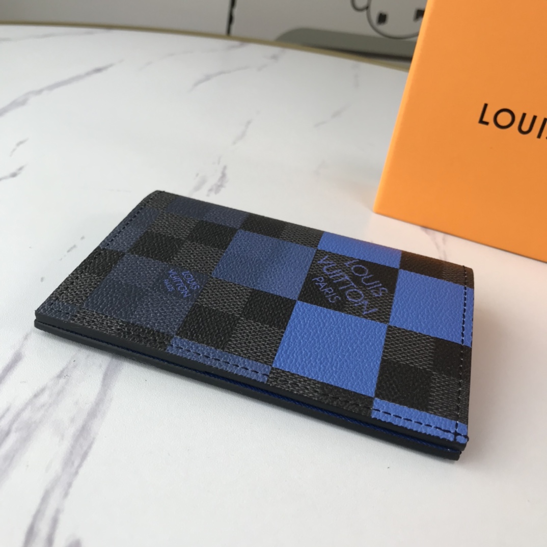 Replica Louis Vuitton Passport Cover N60410 White/Blue/Orange