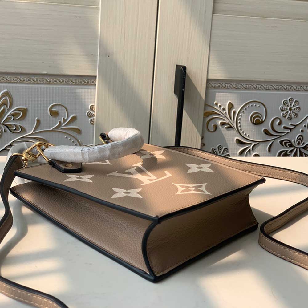 Replica Louis Vuitton Petit Sac Plat M57937 Black/Beige/Brown