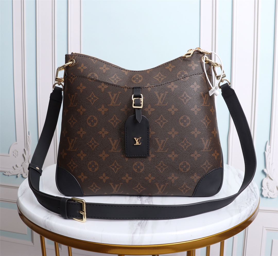 Replica Louis Vuitton Aaa-Odeon Mm M45352 Black/Natural