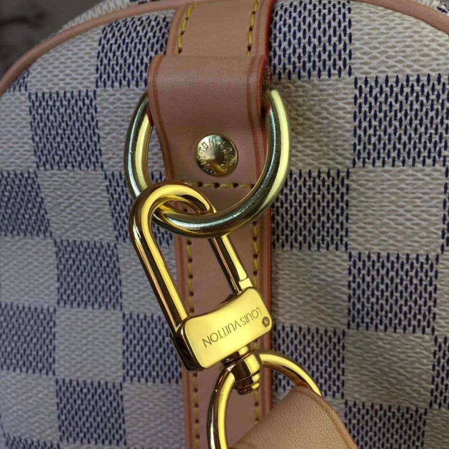 Replica Louis Vuitton Damier Azur Canvas Speedy Bandouliere 35 N41372