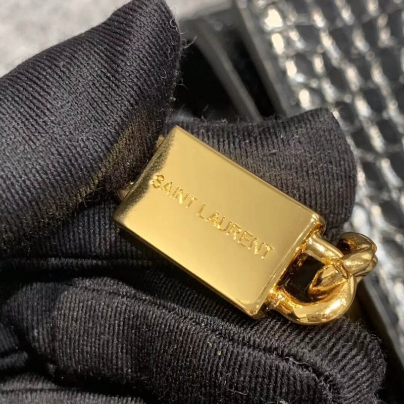 Replica Saint Laurent Small Kate Tassel Chain Bag In Crocodile Leather 354120