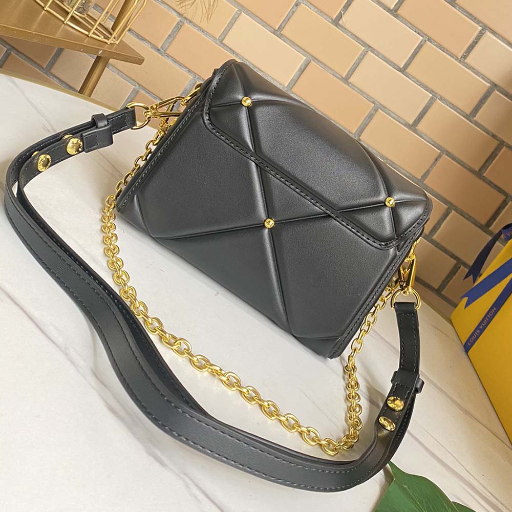 Replica Louis Vuitton Twist Pm- Black/Brown/White
