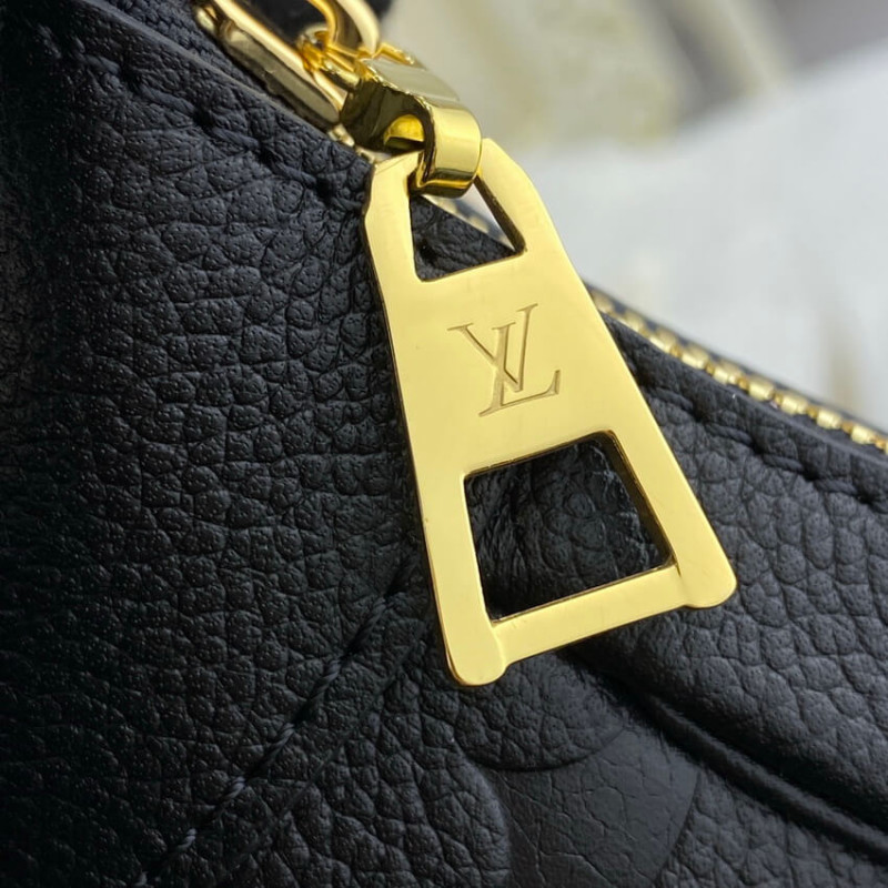 Replica Louis Vuitton Monogram Empreinte Leather Bagatelle M46002 Black