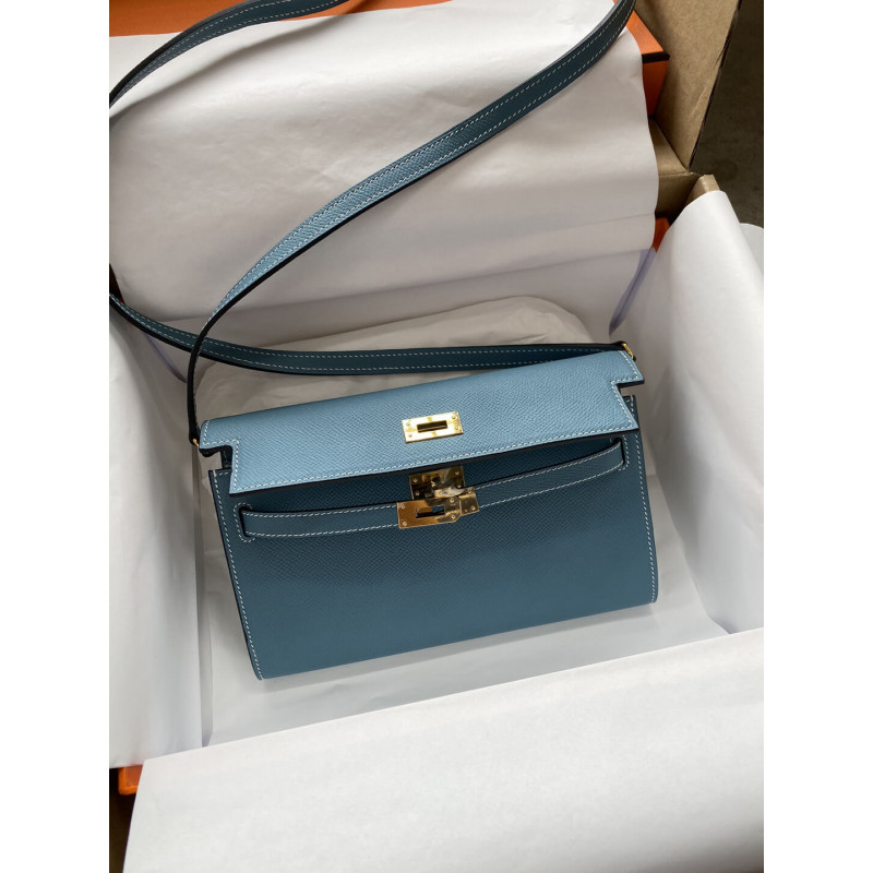 Replica Hermes Kelly Wallet To Go Woc 499041 Blue
