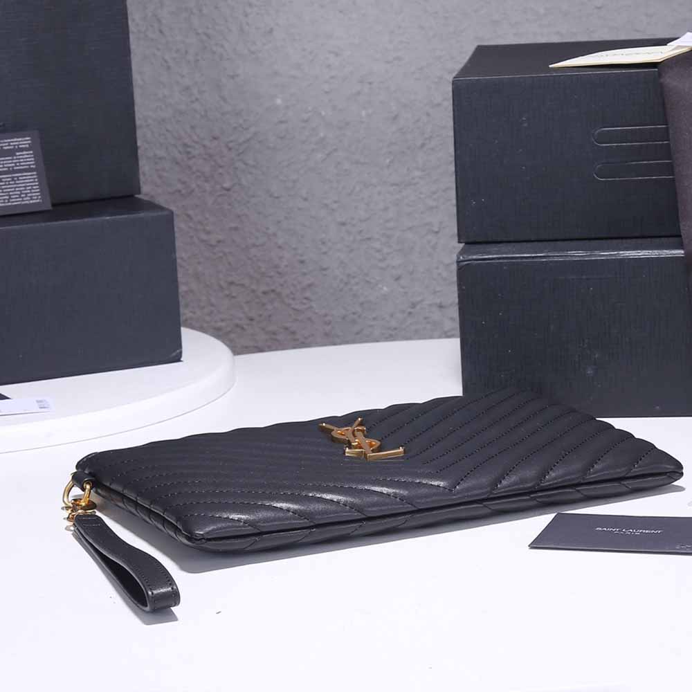 Replica Ysl Monogram Tablet Pouch In Matelasse Leather 1850