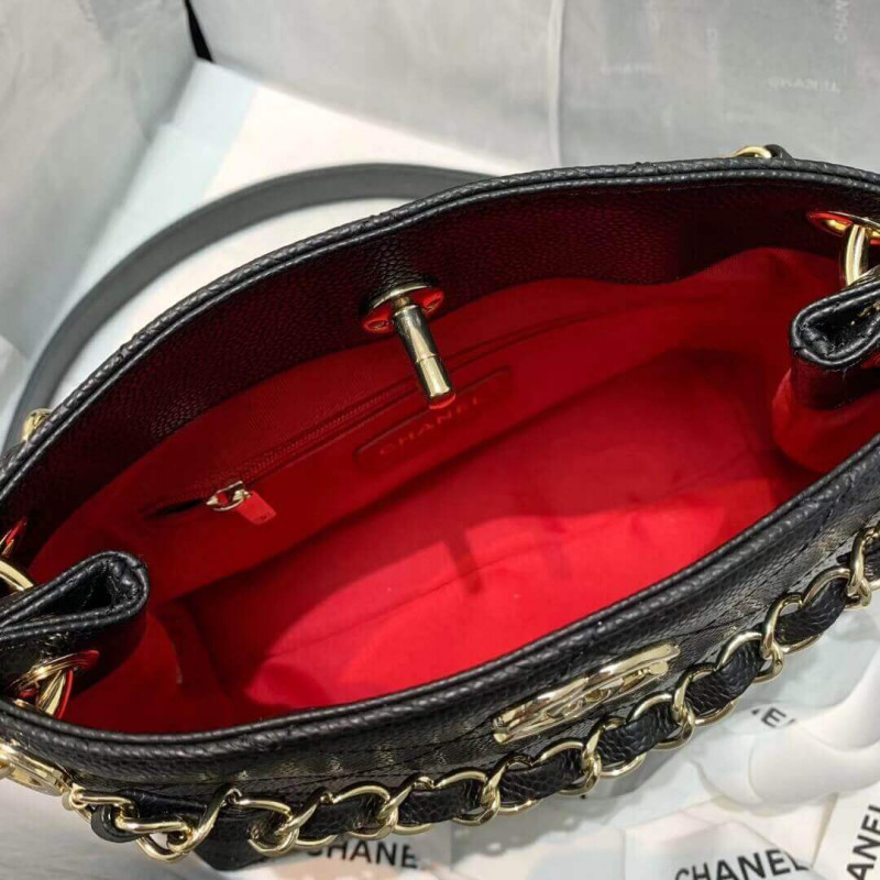 Replica Chanel Grained Calfskin Small Hobo Bag As1461