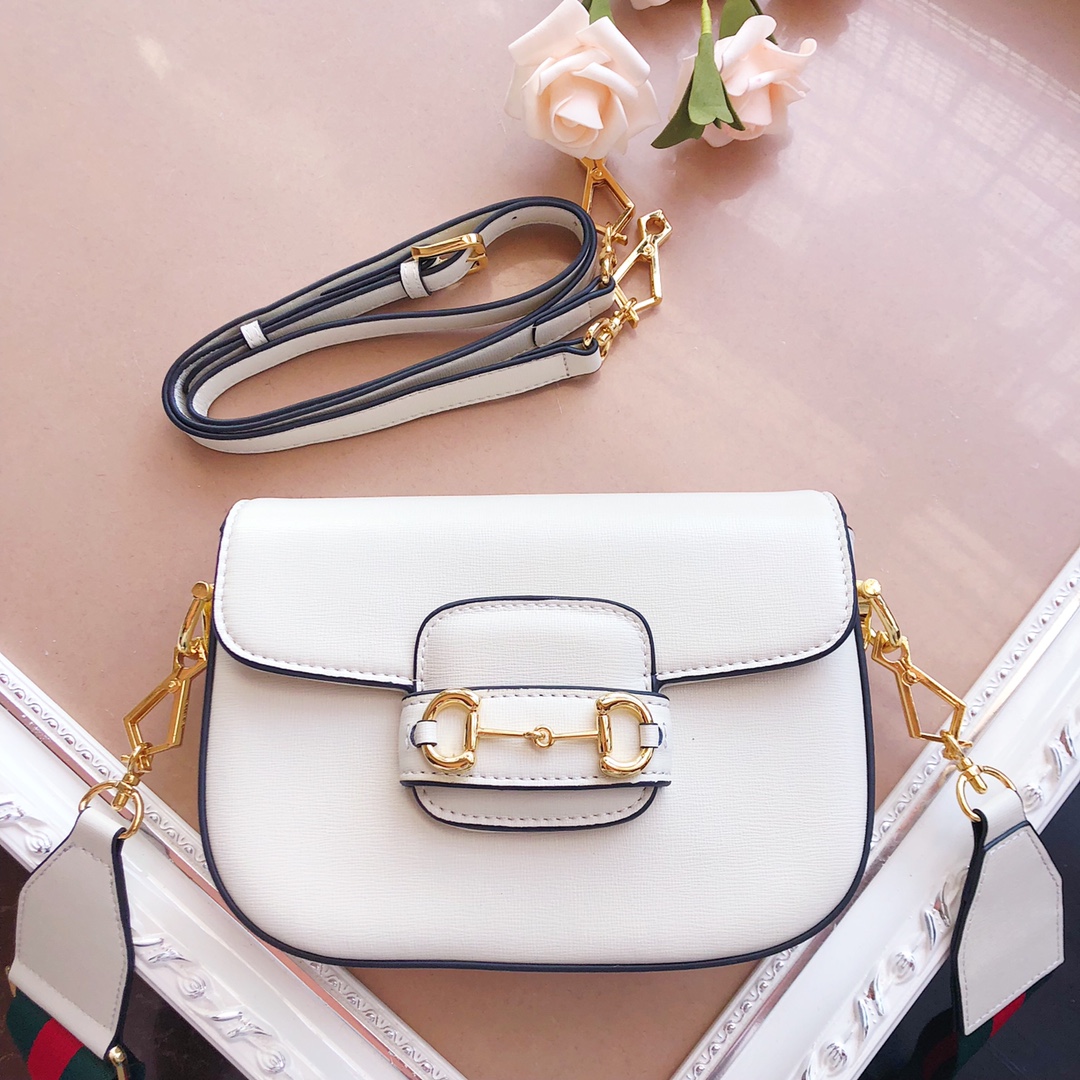 Replica Gucci Horsebit 1955 Mini Bag Brown/Black/White