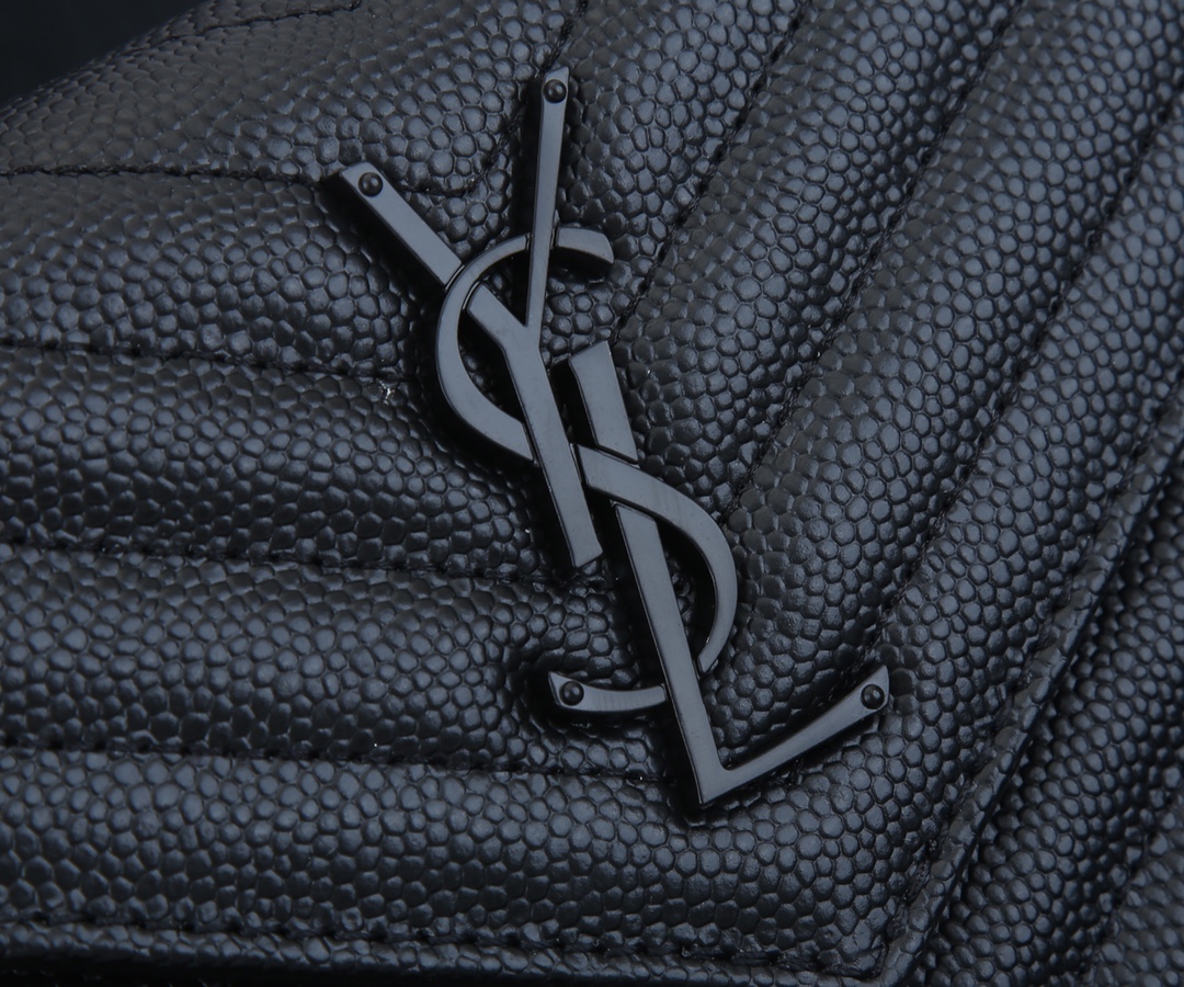 Replica Ysl Envelope Chain Wallet In Grain De Poudre Embossed Leather 1888