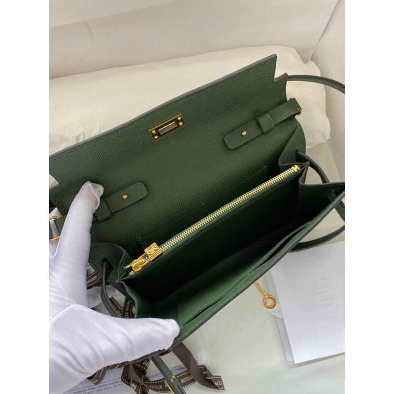 Replica Hermes Kelly Wallet To Go Woc 499041 Army Green
